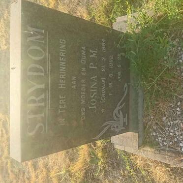 STRYDOM Josina P.M. nee CRONJE 1894-1982
