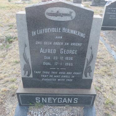 SNEYGANS Alfred George 1936-1965