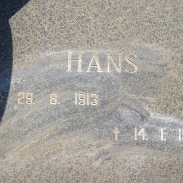 SENEKAL Hans 1913-1984