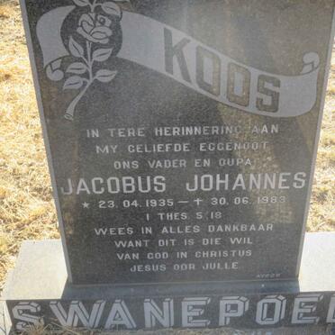 SWANEPOEL Jacobus Johannes 1935-1983
