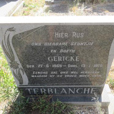 TERBLANCHE Gericke 1969-1978