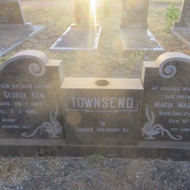 TOWNSEND George Kew 1900-1968 &amp; Maria Magdalena VAN ZYL 1895-1967