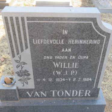 TONDER W.J.P., van 1934-1984