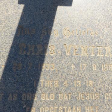 VENTER Chris 1933-1980