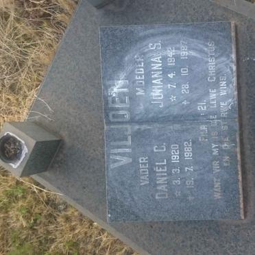 VILJOEN Daniël C. 1920-1982 &amp; Johanna S. 1942-1997