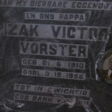 VORSTER Izak Victor 1913-1955