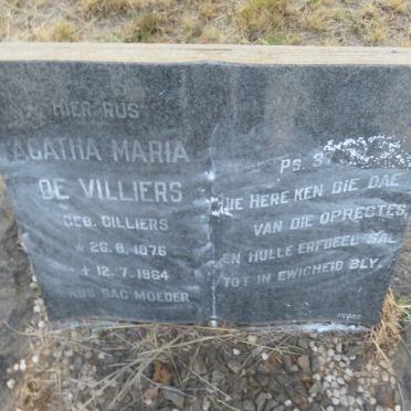 VILLIERS Agatha Maria, de nee CILLIERS 1876-1964