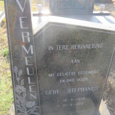 VERMEULEN Gert Stephanus 1930-1982