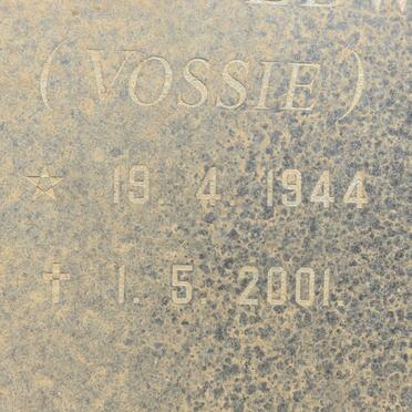 VOSLOO Gerhard Edward 1944-2001