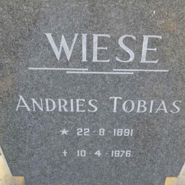 WIESE Andries Tobias 1891-1976