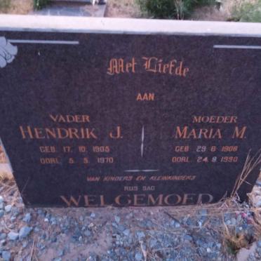 WELGEMOED Hendrik J. 1905-1970 &amp; Maria M. 1906-1990