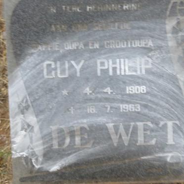 WET Guy Philip, de 1908-1963