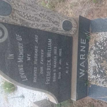 WARNE Frederick William 1883-1965