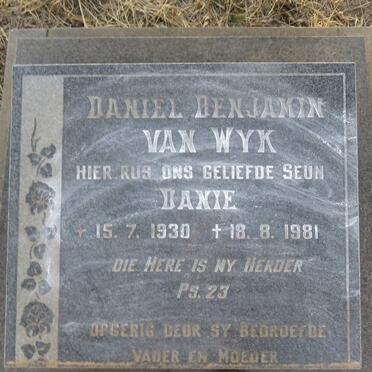 WYK Daniel Benjamin, van 1930-1981
