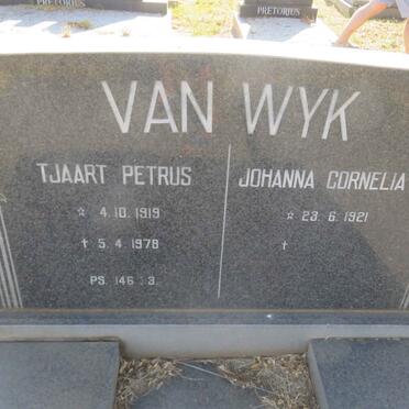 WYK Tjaart Petrus, van 1919-1978 &amp; Johanna Cornelia S. 1921-