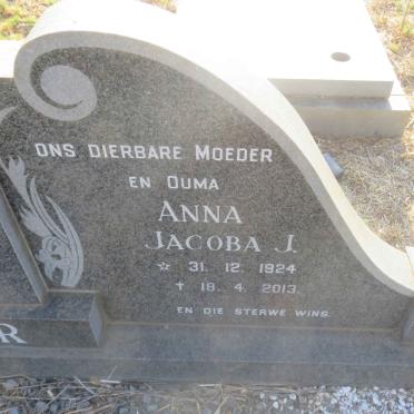 WAGNER Andries Jacobus 1818-1982 &amp; Anna Jacoba J. 1924-2013