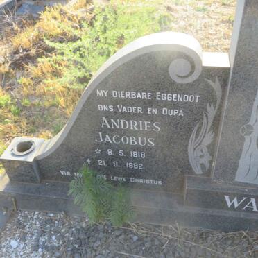 WAGNER Andries Jacobus 1818-1982 &amp; Anna Jacoba J. 1924-2013