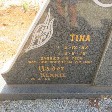 WELGEMOED Hennie 1945- &amp; Christina Elizabeth 1943-1977 :: WELGEMOED Tina 1967-1979