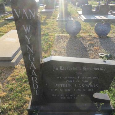 WYNGAARD Petrus Casparus, van 1916-1984