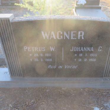 WAGNER Petrus W. 1901-1968 &amp; Johanna C. 1905-1966