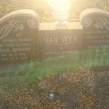 WYK Louis Johannes, van 1904-1968 &amp; Elizabeth Maria Margarieta 1908-1978