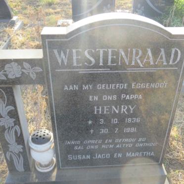 WESTENRAAD Henry 1936-1981