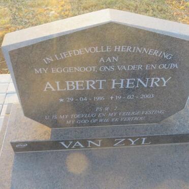 ZYL Albert Henry, van 1916-2003