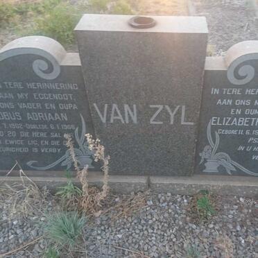 ZYL Jacobus Adriaan, van 1902-1966 &amp; Elizabeth Petronella 1906-1993