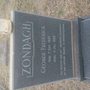 ZONDAGH George Frederick 1897-1966