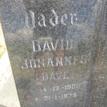 ? David Johannes 1906-1978 &amp; Susarah Cornelia 1910-1999