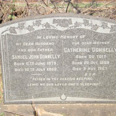 DONNELLY Samuel John 1879-1952 &amp; Catherine DU TOIT 1889-1967