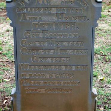 DENNER Anna Helena nee ROOTMAN 1866-1935