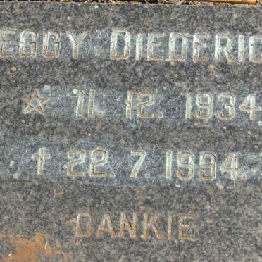 DIEDERICKS Peggy 1934-1994