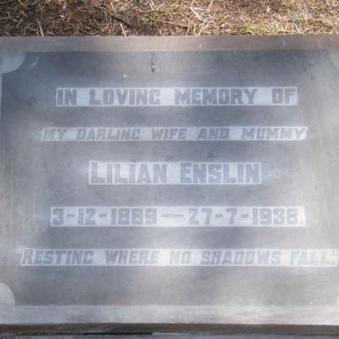 ENSLIN Lilian 1889-1938