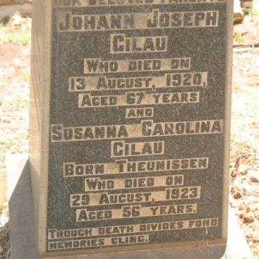 GILAU Johann Joseph -1920 &amp; Susanna Carolina THEUNISSEN -1923