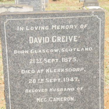 GRIEVE David 1875-1947