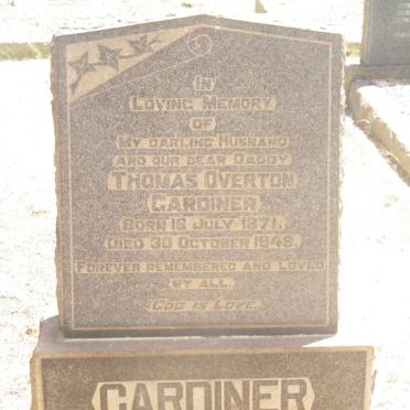 GARDINER Thomas Overton 1871-1949