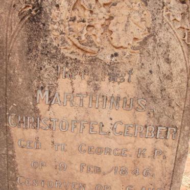 GERBER Marthinus Christoffel 1946-1916