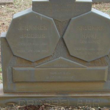 GROBBELAAR Johannes Jacobus 1861-1957 &amp; Salomina Maria MAREE 1867-1944