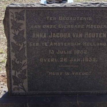 HOUTEN Anna Jacoba, van 1852-193?