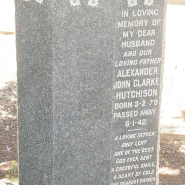 HUTCHISON Alexander John Clarke 1879-1942