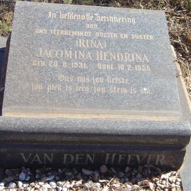 HEEVER Jacomina Hendrina, van den 1931-1955
