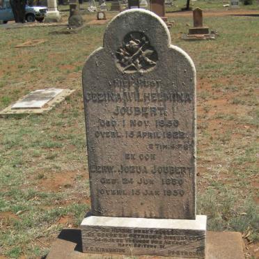 JOUBERT Jozua 1850-1922 &amp; Gezina Wilhelmina 1860-1930