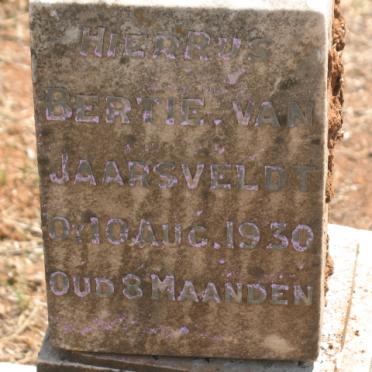 JAARSVELDT Bertie, van -1930