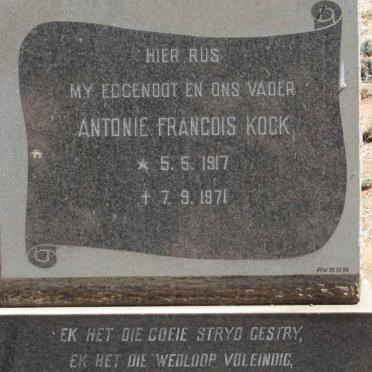 KOCK Antonie Francois 1917-1971