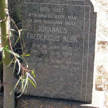 KLOK Johannes Fredericus 1909-1954