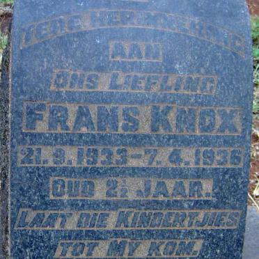 KNOX Frans 1933-1936