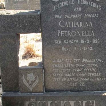 LÖHMANN Catharina Petronella nee KRUGER 1898-1953