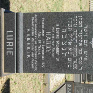 LURIE Harry -1977