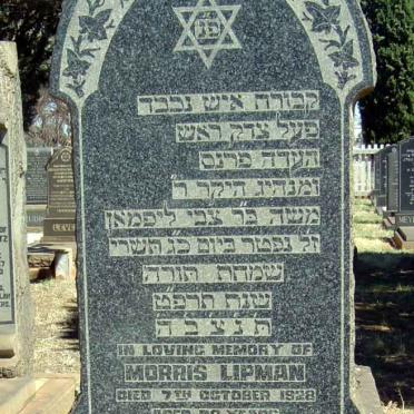 LIPMAN Morris -1928
